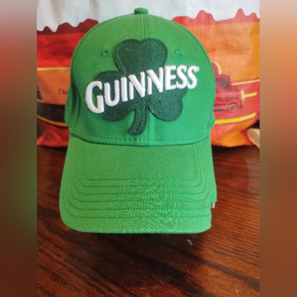 Guinness Green Snapback Hat with Built‑In‎ Bottle Opener Brim